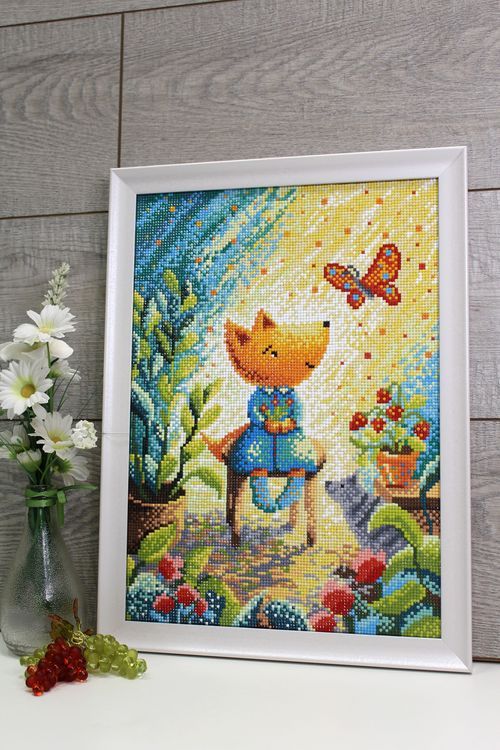 Алмазная вышивка «Лисичкин сад» — картинка 3