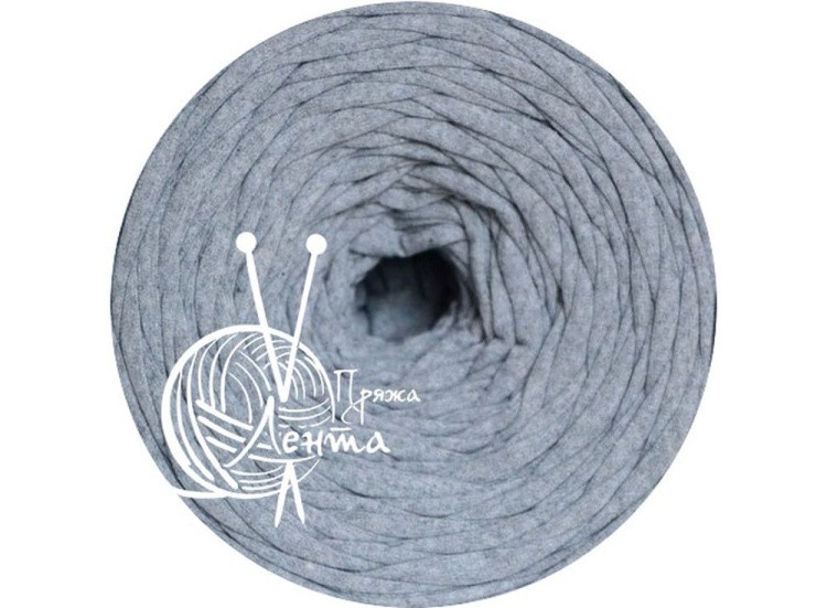 Пряжа Лента (серый меланж) 330-380 г — картинка 2