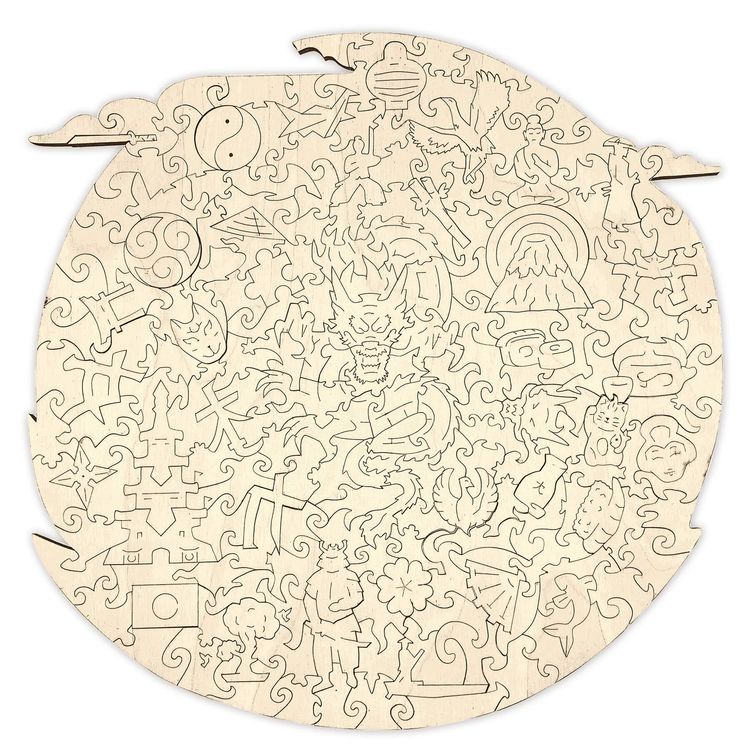 Деревянные пазлы Woodzle «Большая волна в Канагаве» (М) — картинка 4