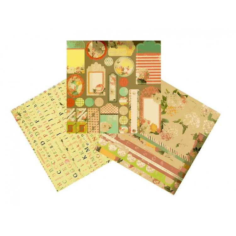 Набор бумаги «Яркие цветы» — картинка 9