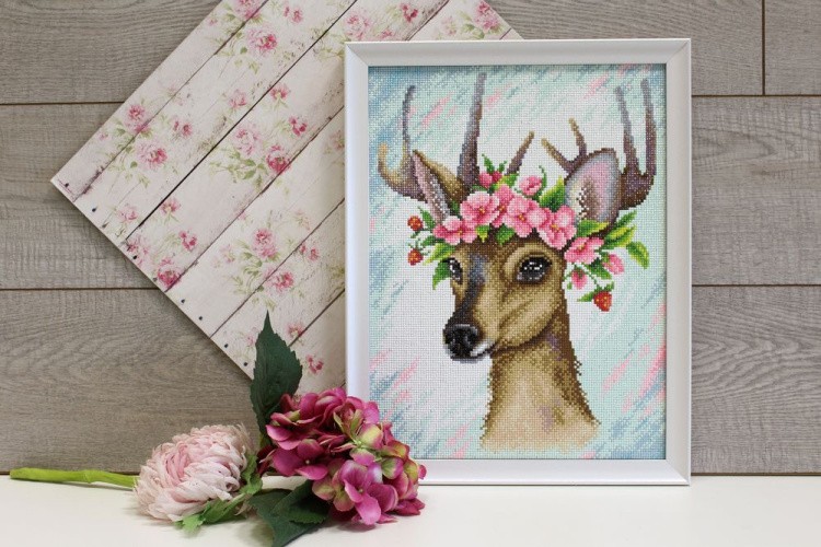 Алмазная вышивка «Лесной олень» — картинка 2