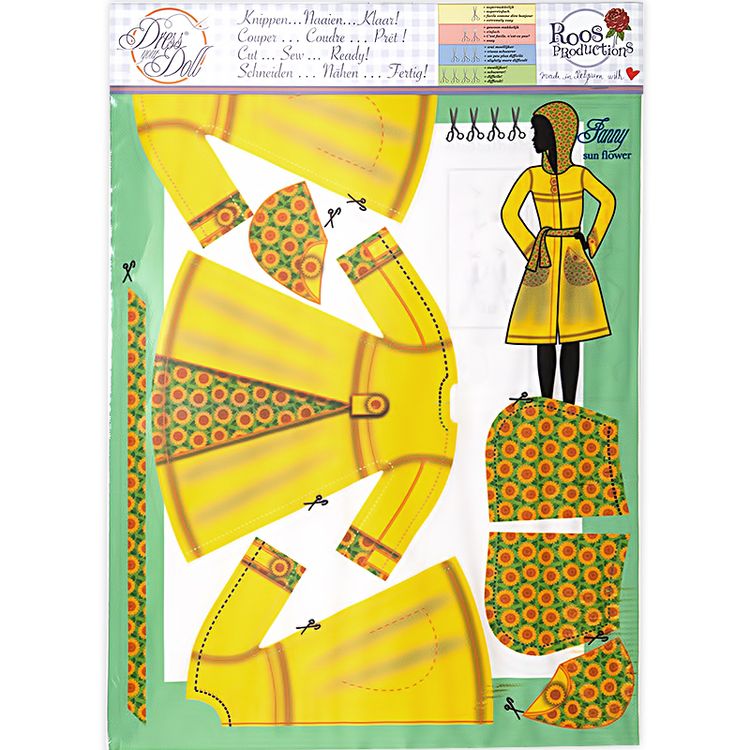 Набор для шитья «Одежда для кукол Fanny Sun Flower №4» — картинка 2