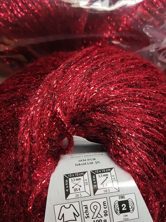 Пряжа YarnArt Manhattan (913), вишневый-красный, 5 шт. по 50 г — картинка 2