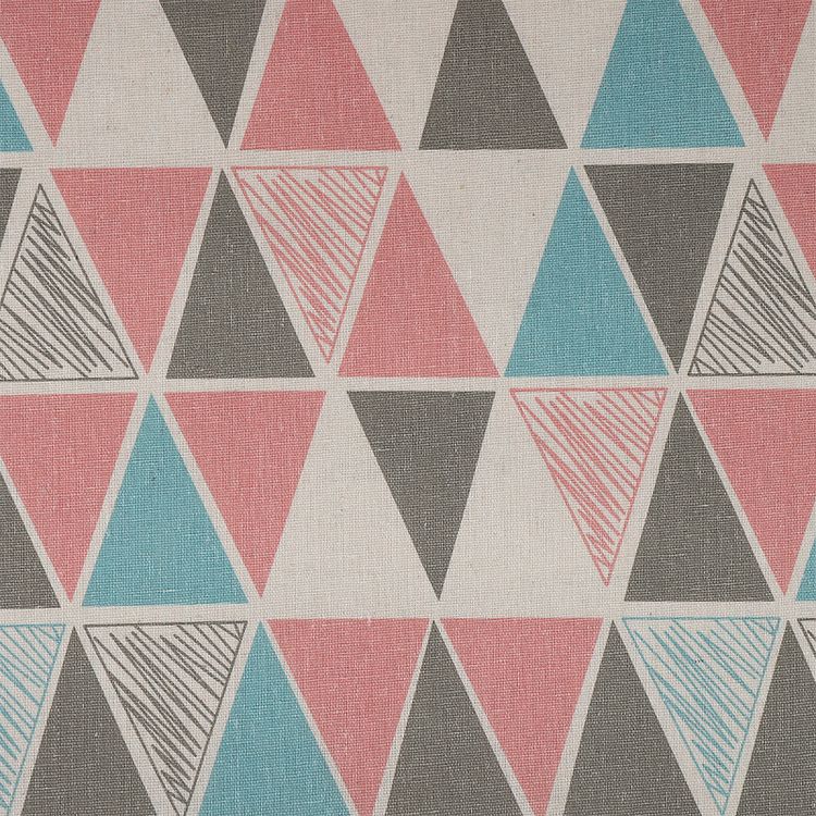 Ткань Лен, 140 г/м², 5 м x 150 см, цвет: геометрический принт, TBY — картинка 4