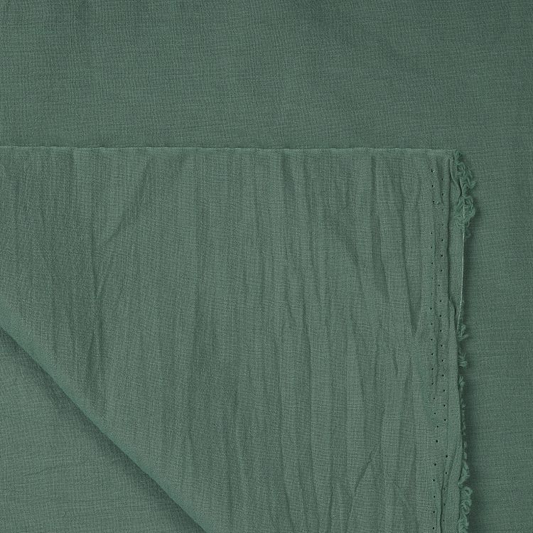 Ткань Хлопок крэш, 5 м х 150 см, 90 г/м², цвет: олива, TBY — картинка 5