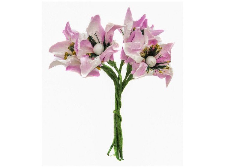 Набор цветов «Лилия бело-сиреневая»