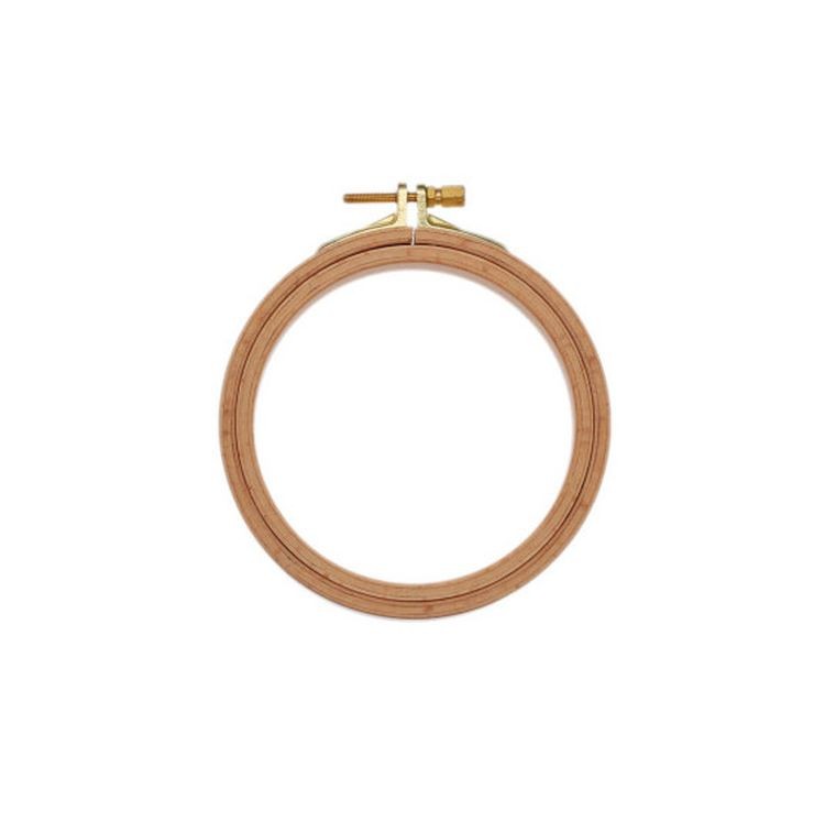 Пяльцы деревянные с винтом, диаметр 10 см, h=24 — картинка 2