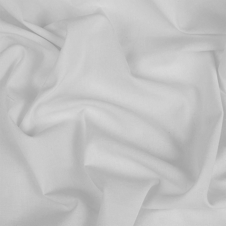 Ткань льняная, 1 м x 140 см, 200 г/м², цвет: белый, TBY — картинка 2