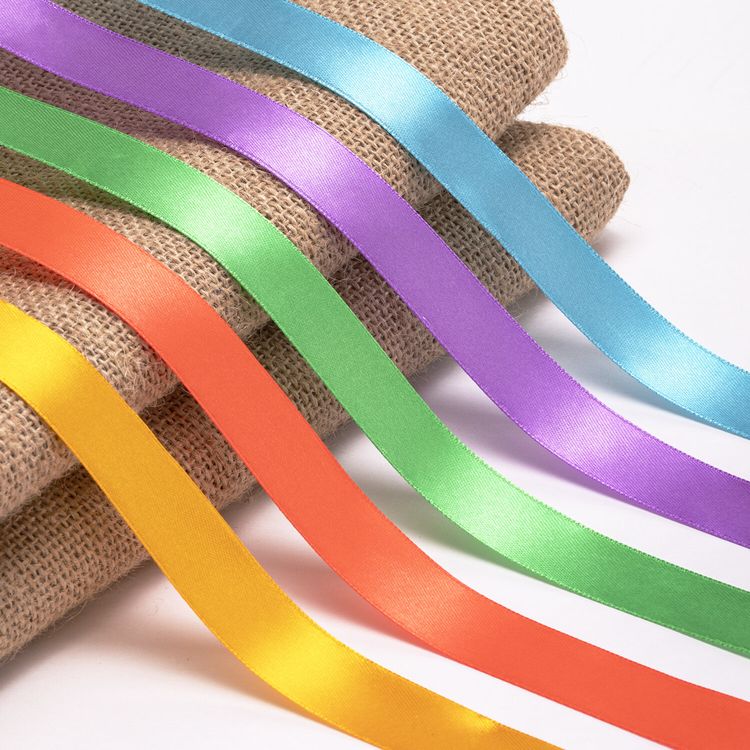 Лента атласная, ширина 20 мм, набор 5 цветов по 23 м, Brauberg — картинка 3