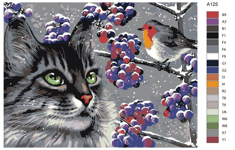 Картина по номерам «Интересный разговор» — картинка 2