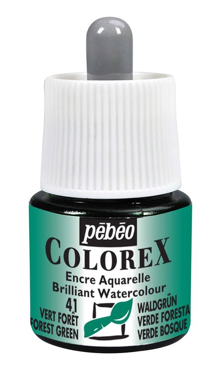 Акварельные чернила Pebeo Colorex (зеленый лес), 45 мл