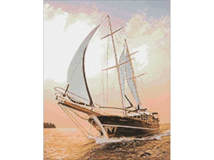 Алмазная вышивка «Быстрая яхта» — картинка 2