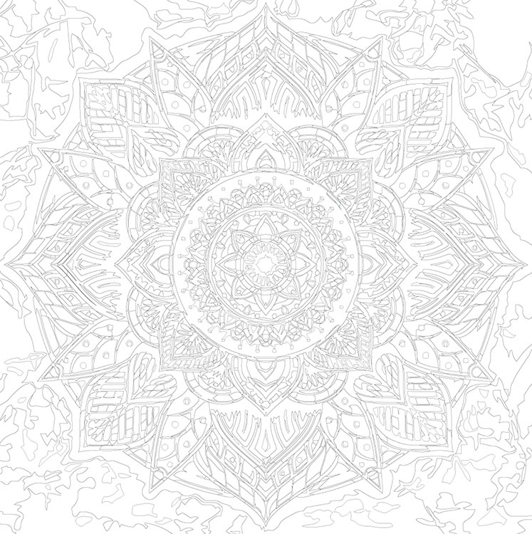 Картина по номерам «Религия, Буддизм: мандала 40x40» — картинка 3