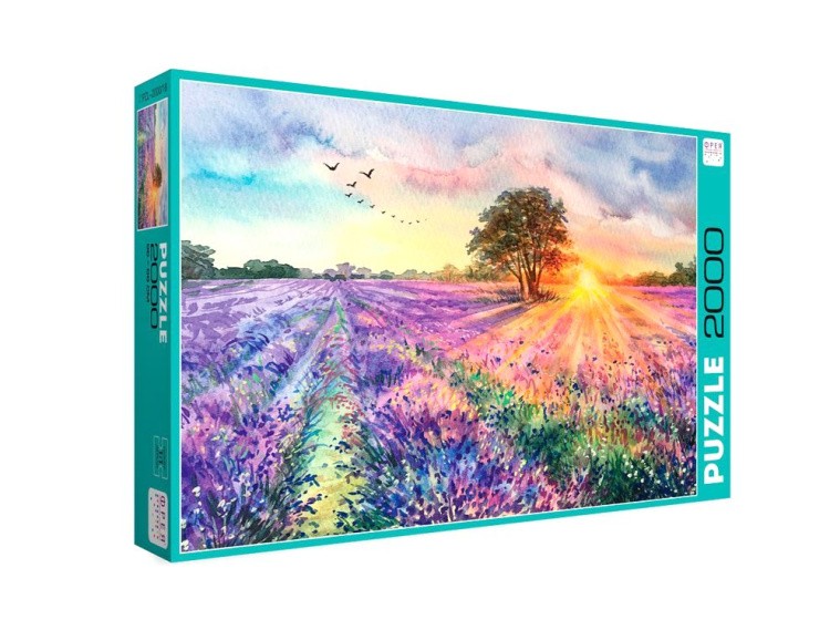 Пазлы «Лавандовый закат» — картинка 2