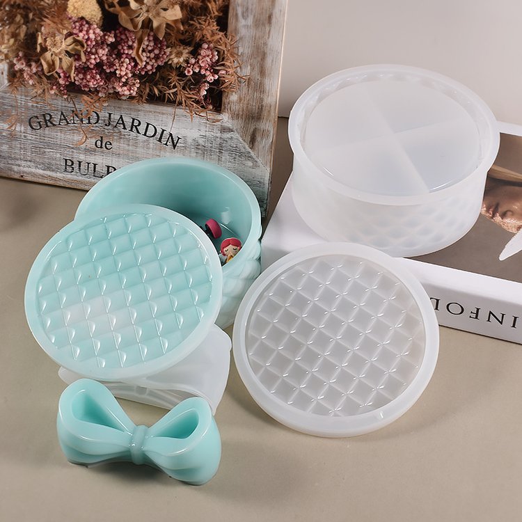 Силиконовый молд - Шкатулка №9, d 14 см, 1 шт. — картинка 9