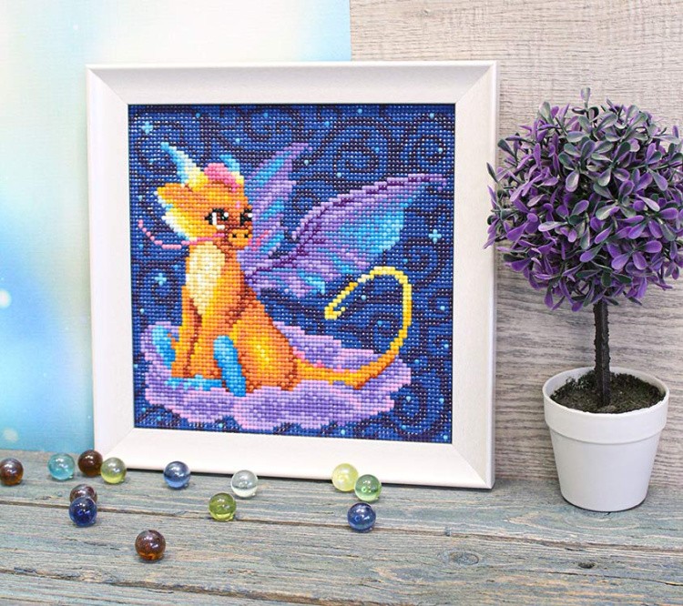 Алмазная вышивка «Полуночный дракон» — картинка 4