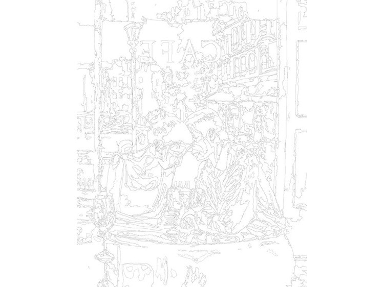 Картина по номерам «В кафе» — картинка 3