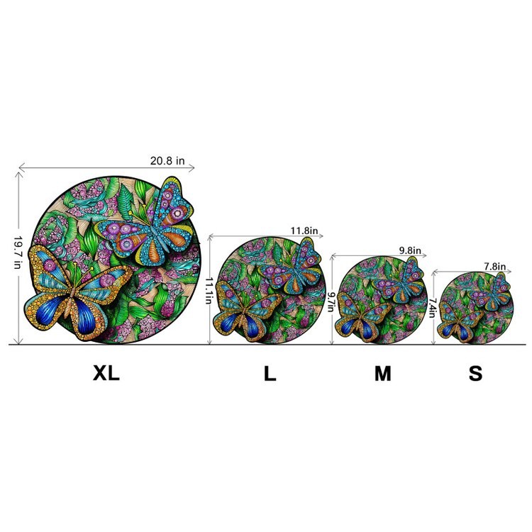 Деревянные пазлы «Красивая Бабочка M», Woodbests — картинка 3