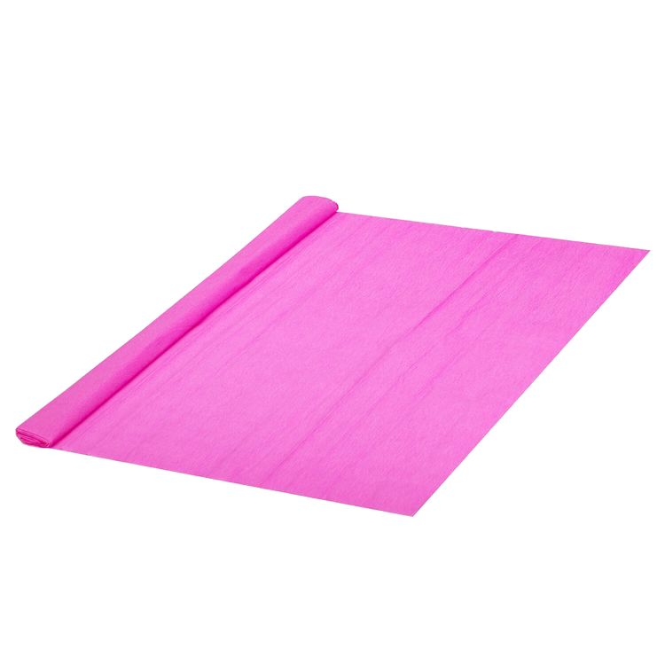 Бумага гофрированная (креповая), 32 г/м2, ярко-розовая, 50х250 см, в рулоне, Brauberg — картинка 2