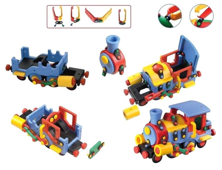 Конструктор «Паровоз большой», Mic-o-mic — картинка 3