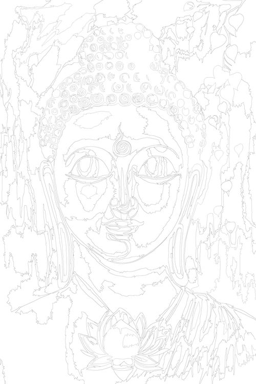 Картина по номерам «Будда и священный Лотос» — картинка 3