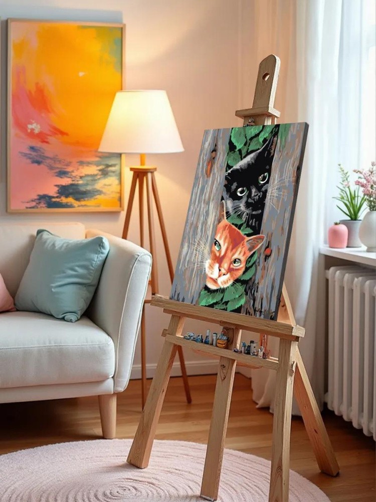 Картина по номерам «Любопытные соседи» — картинка 10